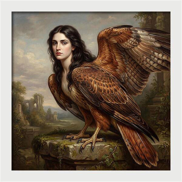 Harpy In A Dreamlike Landscape