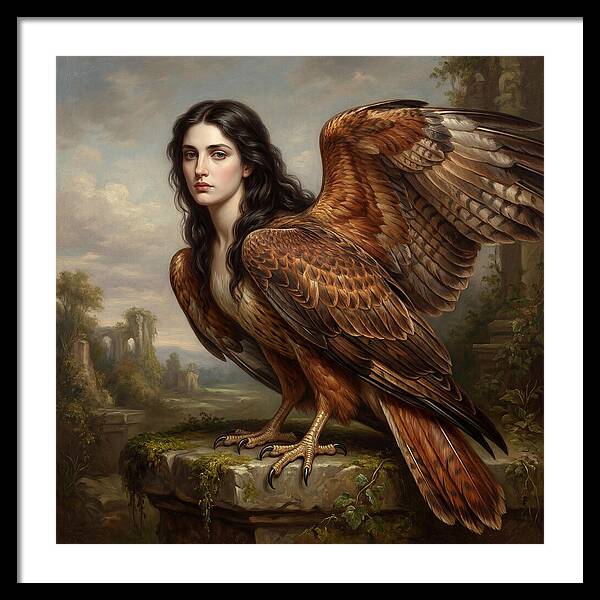 Harpy In A Dreamlike Landscape