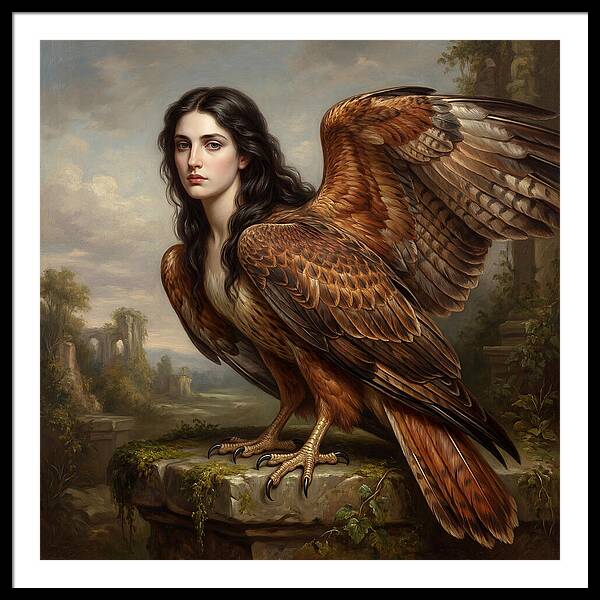 Harpy In A Dreamlike Landscape