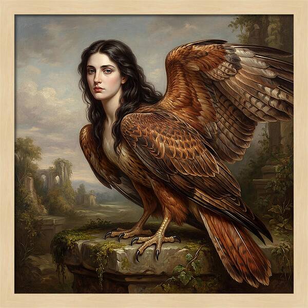 Harpy In A Dreamlike Landscape