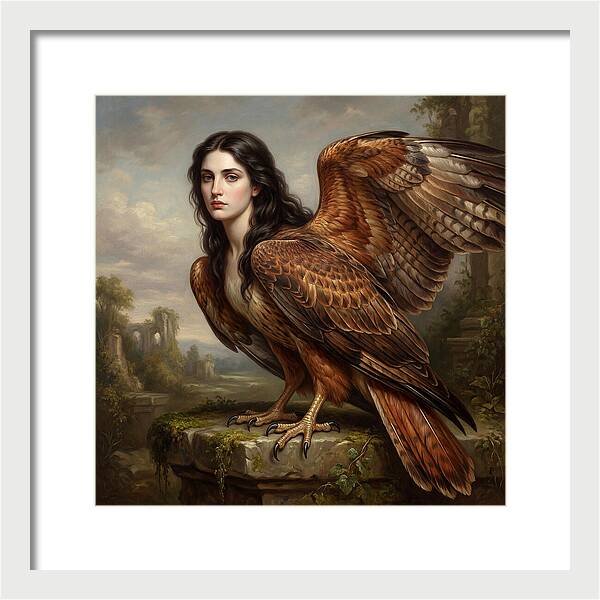 Harpy In A Dreamlike Landscape