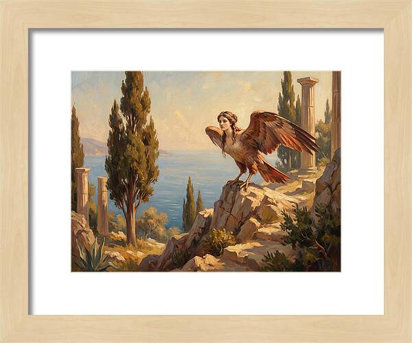 Harpy Overlooking The Mediterranean