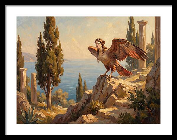 Harpy Overlooking The Mediterranean