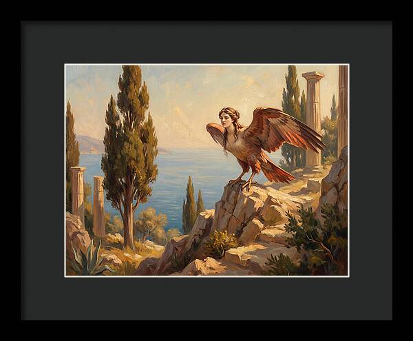 Harpy Overlooking The Mediterranean