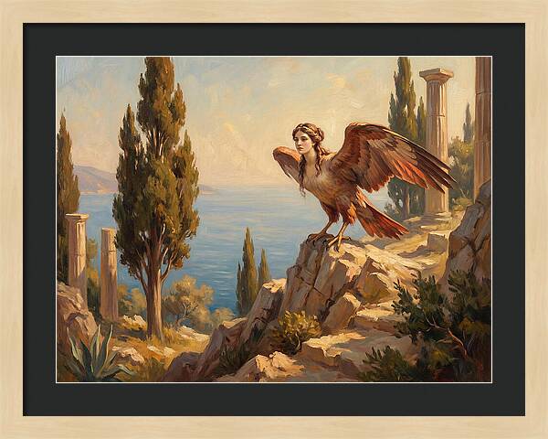 Harpy Overlooking The Mediterranean