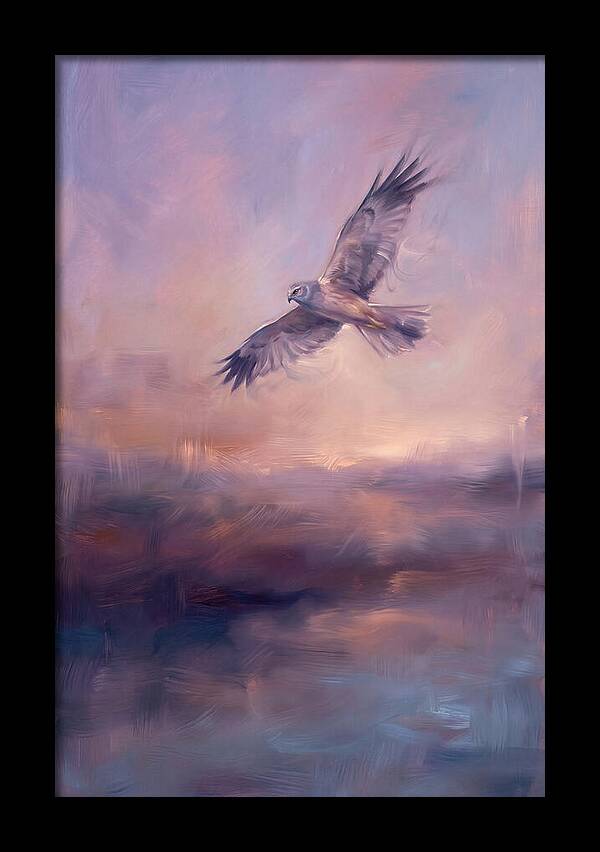 Harrier In Flight