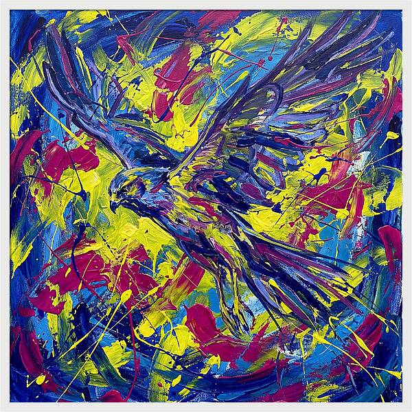 Harrier In Flight