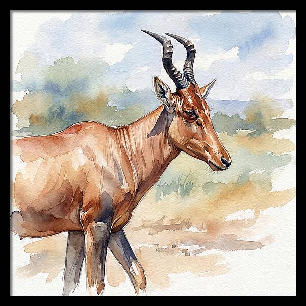 Hartebeest In Natural Habitat