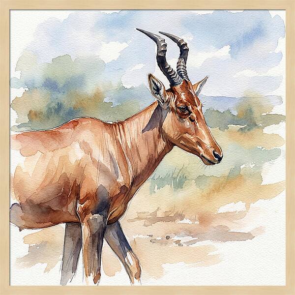 Hartebeest In Natural Habitat