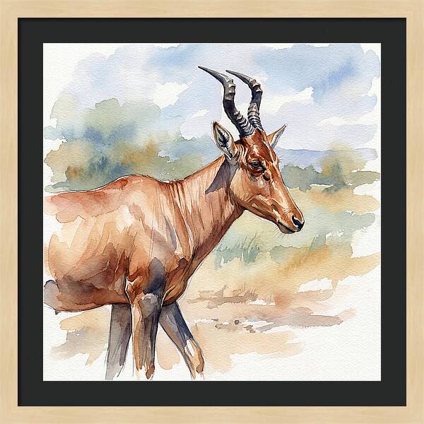 Hartebeest In Natural Habitat