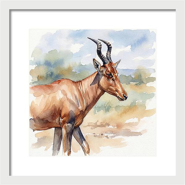 Hartebeest In Natural Habitat