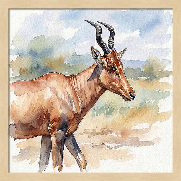 Hartebeest In Natural Habitat