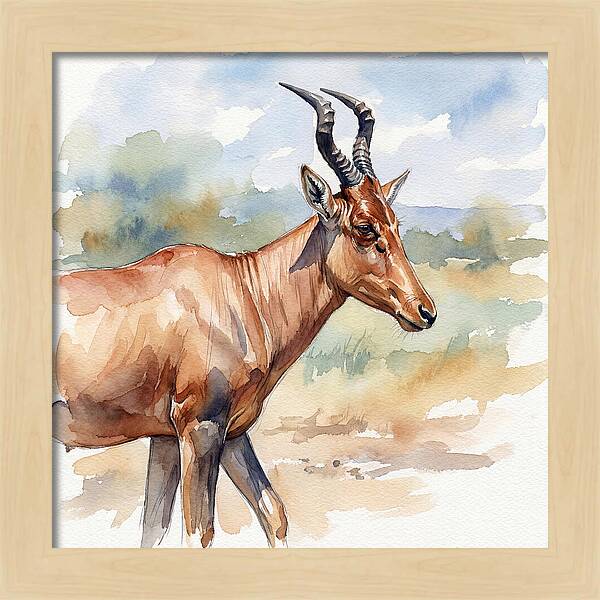 Hartebeest In Natural Habitat