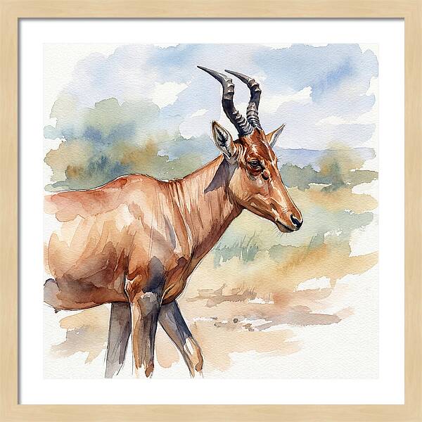 Hartebeest In Natural Habitat
