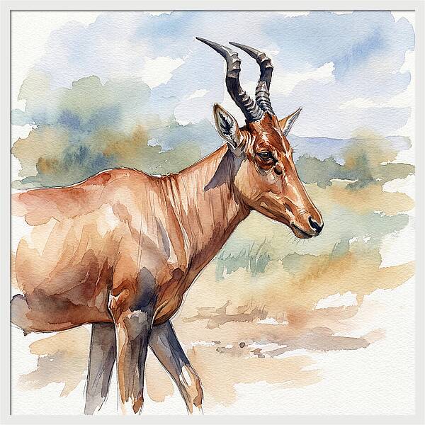 Hartebeest In Natural Habitat