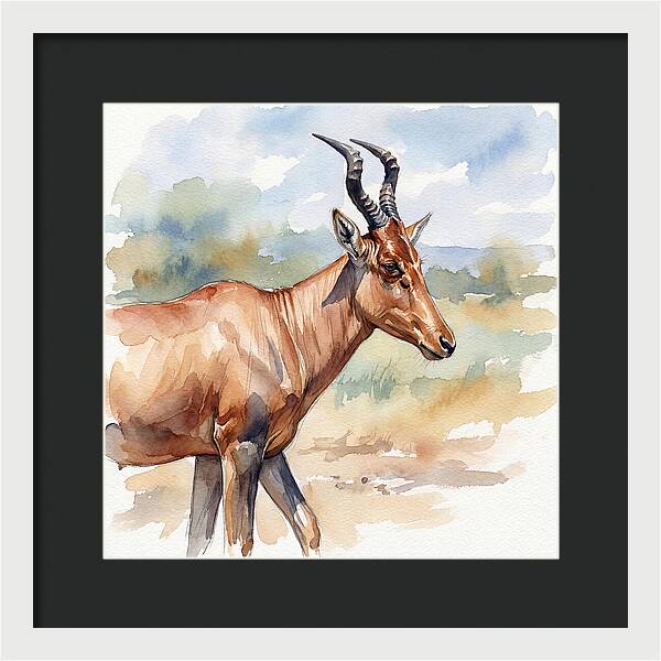 Hartebeest In Natural Habitat