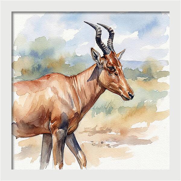 Hartebeest In Natural Habitat