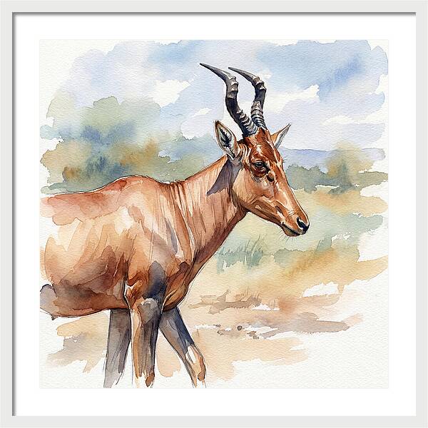 Hartebeest In Natural Habitat