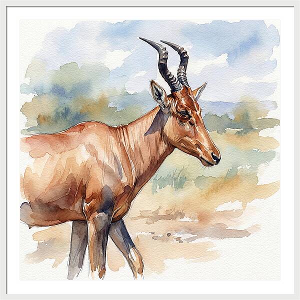 Hartebeest In Natural Habitat