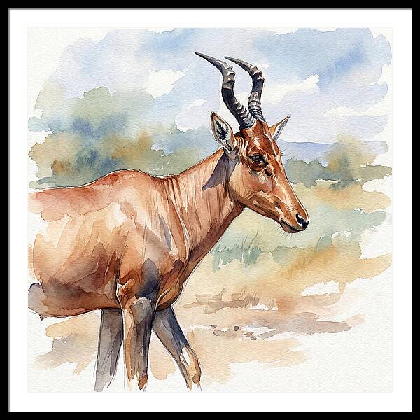 Hartebeest In Natural Habitat