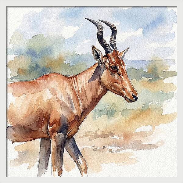 Hartebeest In Natural Habitat