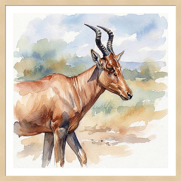 Hartebeest In Natural Habitat