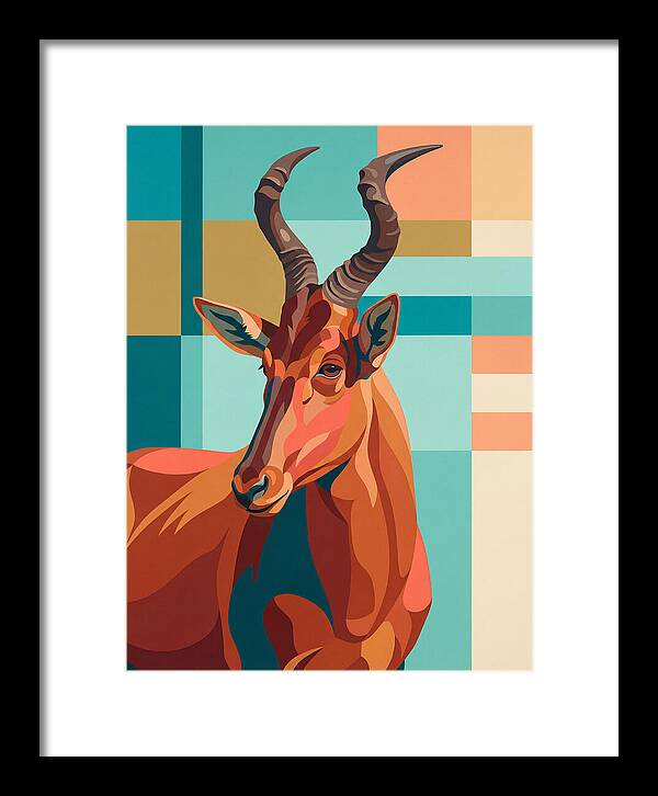 Hartebeest Portrait In Color