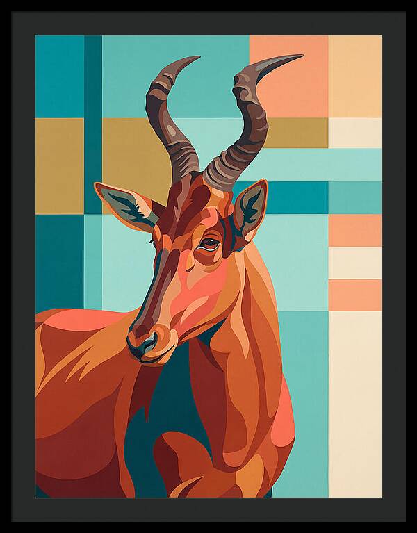 Hartebeest Portrait In Color