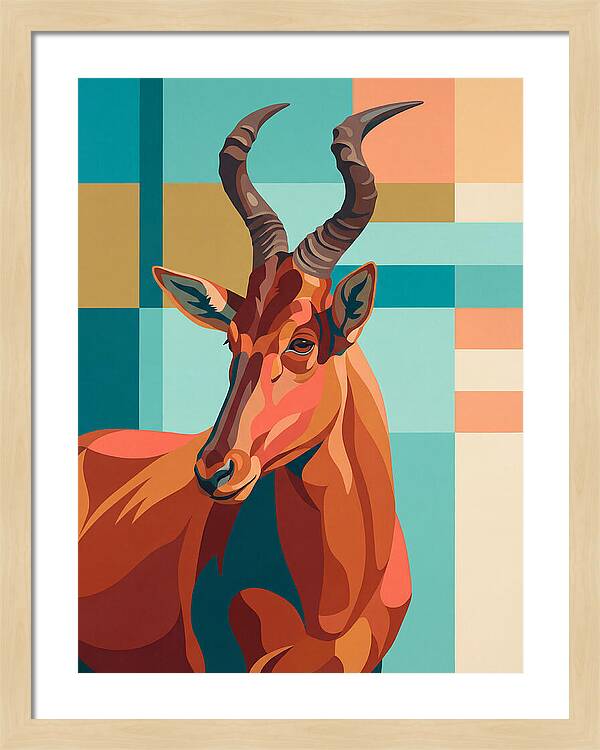 Hartebeest Portrait In Color