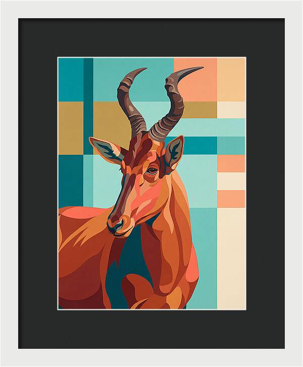 Hartebeest Portrait In Color