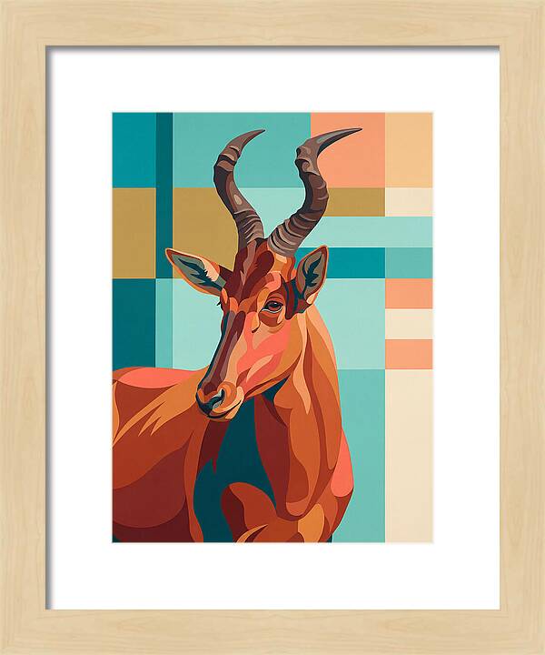 Hartebeest Portrait In Color