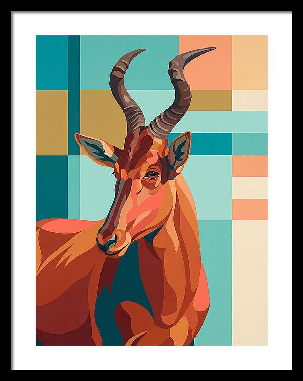 Hartebeest Portrait In Color