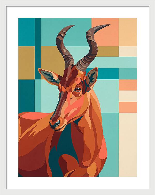 Hartebeest Portrait In Color