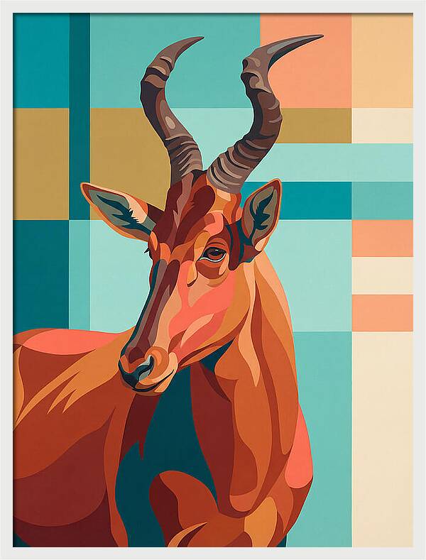 Hartebeest Portrait In Color