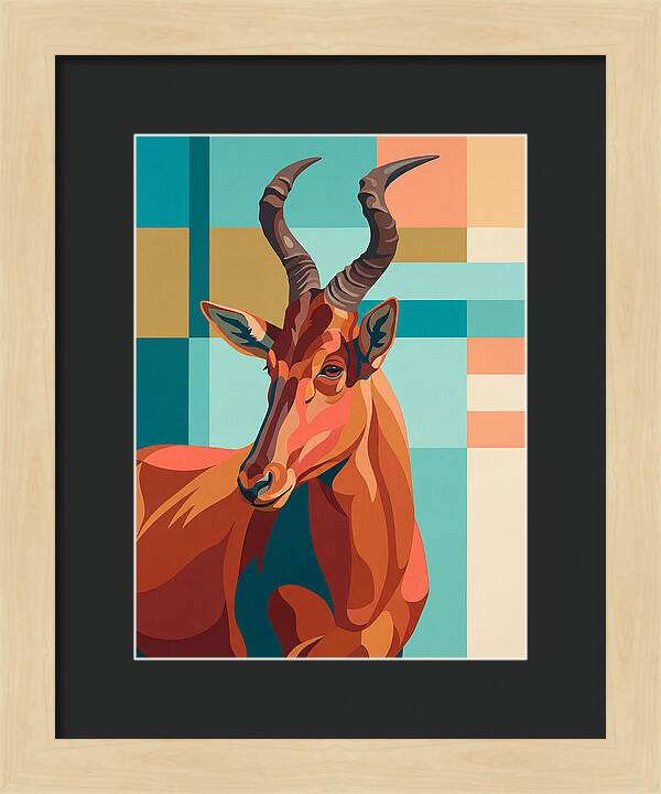 Hartebeest Portrait In Color