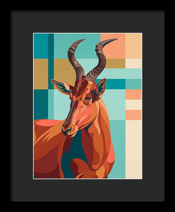 Hartebeest Portrait In Color