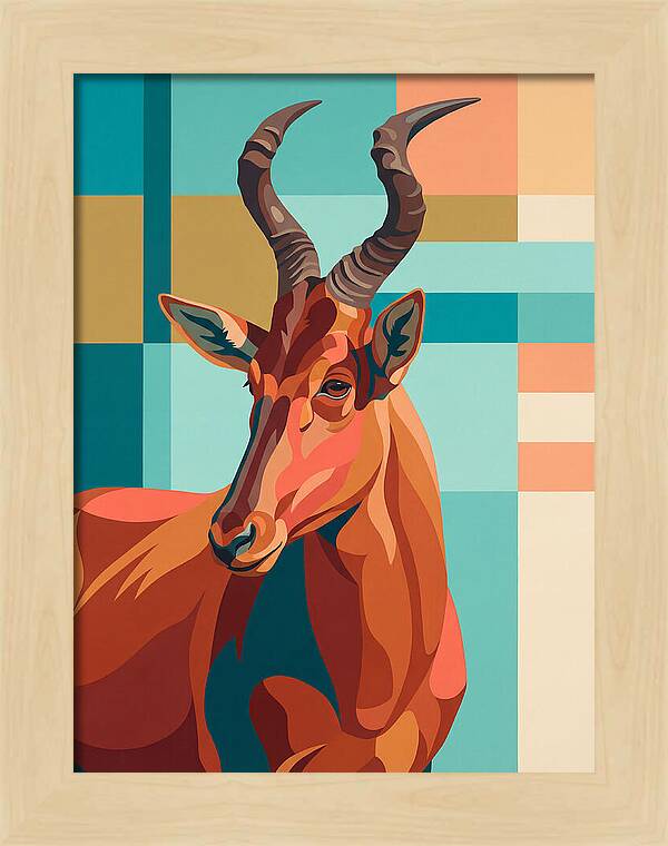 Hartebeest Portrait In Color