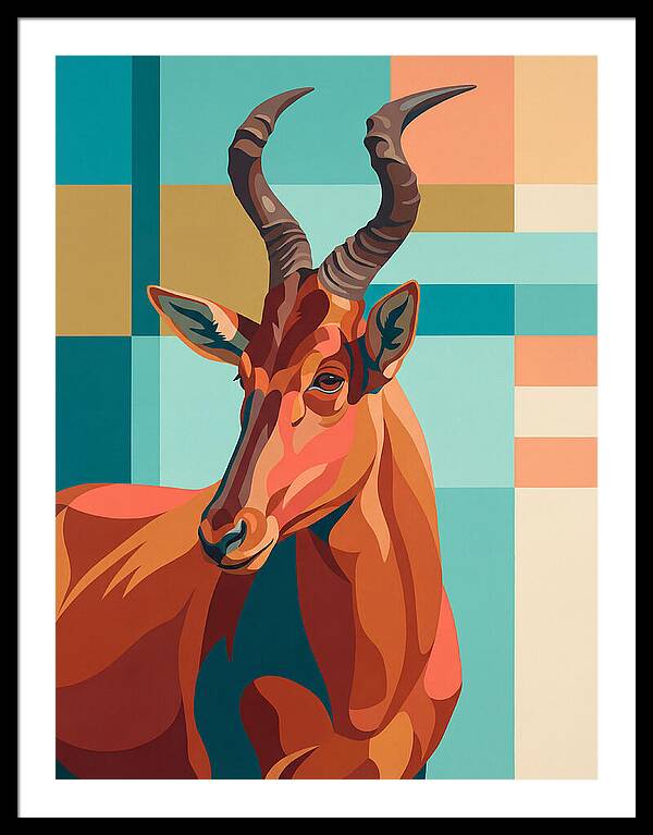 Hartebeest Portrait In Color