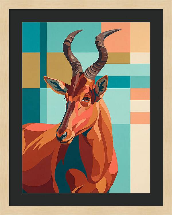 Hartebeest Portrait In Color