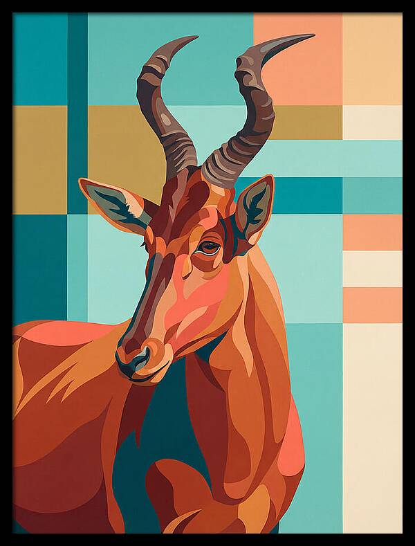 Hartebeest Portrait In Color