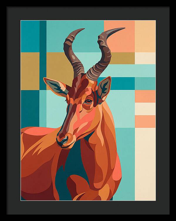 Hartebeest Portrait In Color