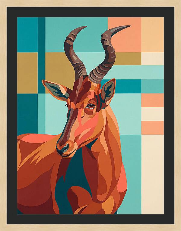 Hartebeest Portrait In Color
