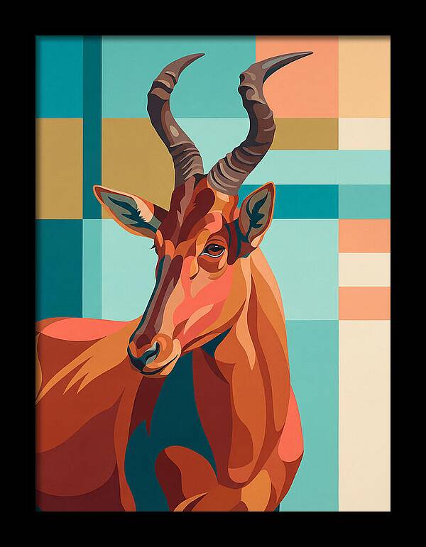 Hartebeest Portrait In Color