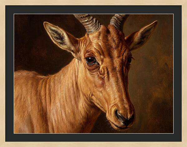 Hartebeest Portrait In Realism