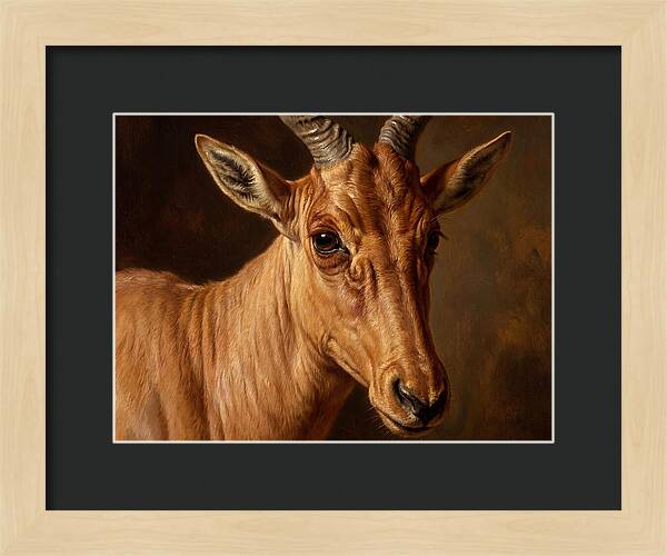 Hartebeest Portrait In Realism