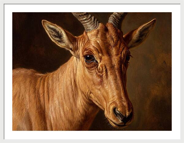 Hartebeest Portrait In Realism