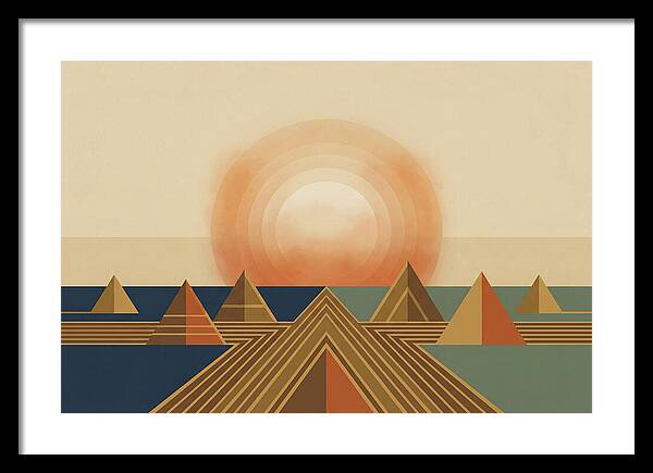 Harvest Moon Over Pyramids