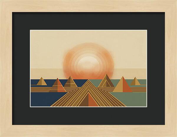 Harvest Moon Over Pyramids