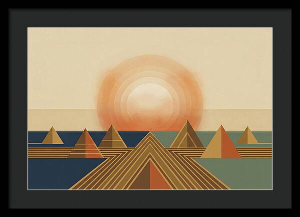 Harvest Moon Over Pyramids