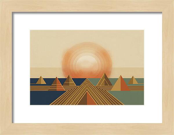 Harvest Moon Over Pyramids
